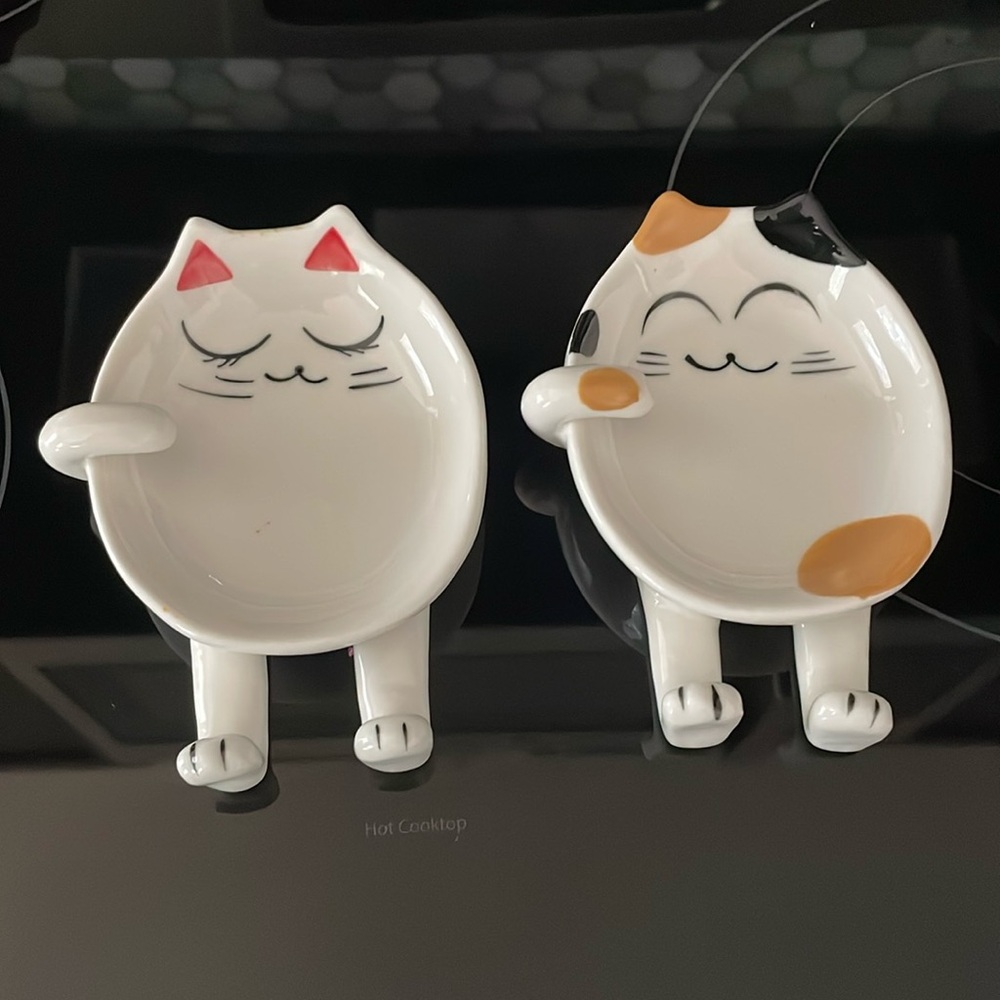 Cute Cat Ceramic Utensil Holders